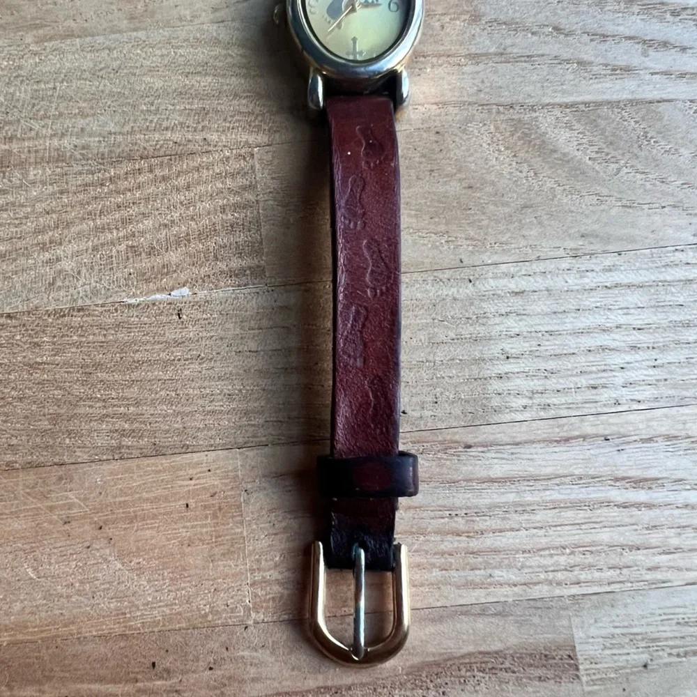 Unbranded ladies Christian prayer leather watch NEW BATTERY